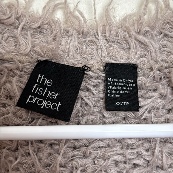 SALE The Fisher Project Shaggy Open Cardigan - Picture 5 of 5